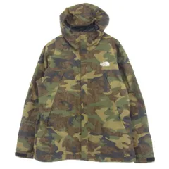 THE NORTH FACE ノースフェイス NP62234 NOVELTY SCOOP JACKET ノベルティ スクープ ジャケット マウンテン パーカー ナイロン ジャケット カモフラージュ カーキ系 XL【中古】