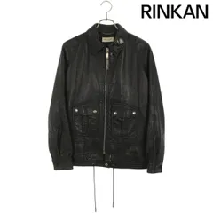 サンローランパリ サイズ:F40  472316 Y5QQ2 ピンバッジ装飾レザージップアップブルゾン 中古 BS99 サンローランパリ 472316 Y5QQ2 ピンバッジ装飾レザージップアップ