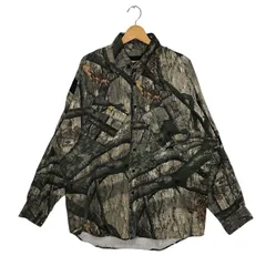 00's vintage 00年代 ヴィンテージ SCENT SHIELD リアルツリー 長袖 シャツ ボタンダウン オーバーオール ビッグシルエット エチオピア製 Lサイズ ブラウン カーキ