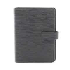 ルイ・ヴィトン LOUIS VUITTON 手帳カバー アジェンダMM R20202 ノワール レザー アジェンダMM ユニセックス Used A