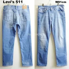 Levi's　リーバイス　511　W91cm / W34 / L　スリムデニム　強 ストレッチ　ライトブルー　メンズ