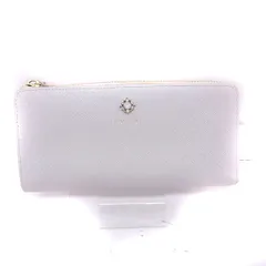 ヨンドシー 4℃ Luria 長財布 L字ファスナー ビジュー ラメ グレー ピンク /TTのサムネイル