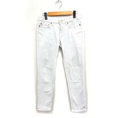 プラステ PLST デニム ジーンズ ストレッチ スリム パンツ 無地 コットン 綿 25 オフホワイト 白 /FT26