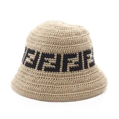 フェンディ FENDI ハット FFロゴ ベージュ その他 帽子 レディース Used Aのサムネイル
