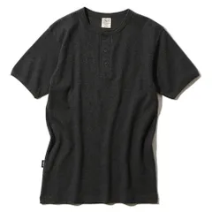 アヴィレックス アビレックス AVIREX リブ 半袖 ヘンリーネック Tシャツ デイリー 7834934019 6143504 メンズ アンダーウェア 下着 XL チャコール