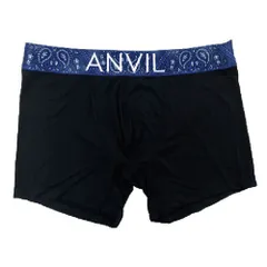 アンビル アンヴィル ANVIL ナイロンボクサーパンツ ボクサーブリーフ ANV0301 ANV0302 ANV0604 ANV0607 ANV0611 ANV0910 下着 メンズ L ペイズリーネイビーベルト