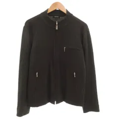 バーバリーブラックレーベル BURBERRY BLACK LABEL ジャケット ブルゾン 裏地ノバチェック ジップアップ 切替 2 ダークブラウン /AE ■GY47