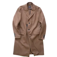 ほぼ未使用✨　hugo boss チェスターコート　ウール　カシミヤ　キャメル HUGO BOSS (ヒューゴボス) ウール×カシミヤ シングルボタン チェスター