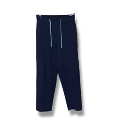 MARELLA SPORT マレーラスポーツ カジュアルパンツ ウエストゴム ストレッチ フリンジ カジュアルパンツ イージーパンツ レディース サイズ38 ネイビー ゴーゴー古着マルイ北千住 久 草18 No K 1147のサムネイル