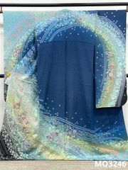 振袖 銀通し 辻ヶ花 絞り 身丈170cm MO3791 - メルカリ