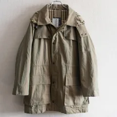 【雰囲気抜群】 BURBERRYS 【90S フーデット ミリタリージャケット】玉虫色  ソラーロ生地 ノバチェック バーバリーズ  s2512046のサムネイル