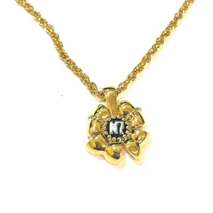 NINA RICCI　ニナリッチ　ゴールド フラワーモチーフ ネックレス：Y3300
