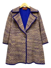 極美品✨ミッソーニ モヘア混 肉厚ニットジャケット コート ゆったり MICHEL KLEIN（ミッシェルクラン） ノーカラーコート コート モヘア