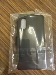 シンプル手帳型スマホケース ブラック レザー調 マグネット式 カード収納付き スタンド機能 耐衝撃 保護ケース ko1