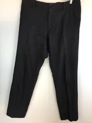 PLST ビジネススラックスパンツ メンズ XL ブラック 4031202512180021