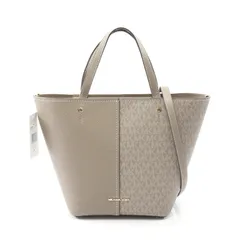 マイケルコース Michael Kors トートバッグ FLORA フローラ ラージ 30T5GFFT2B115 バーチ レザー PVCコーティングキャンバス 2wayトートバッグ レディース 新品