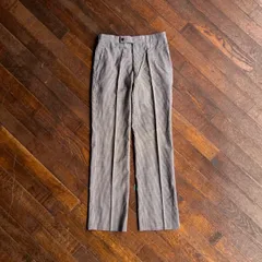 ARIES MEN’S PANTS TYPE Ⅲ CITY 90s Gingham Plaid Slacks Japan Made Wool Blend S相当のサムネイル
