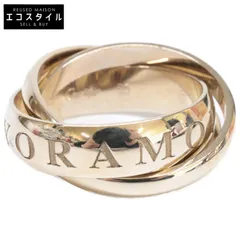 ▲美品 CARTIER/カルティエ トリニティリング55 15号 K18 SM Cartier（カルティエ） トリニティ リング SM #53 CRB4086153 Au750