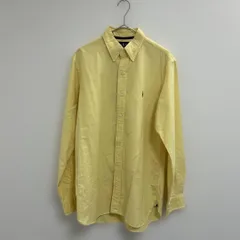 S00190 Ralph Lauren ラルフローレン　イエロー　長袖シャツ　M