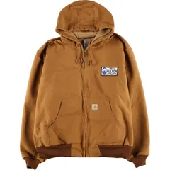 古着 カーハート Carhartt アクティブジャケット ダックフルジップパーカー USA製 メンズXXL相当/eaa599966