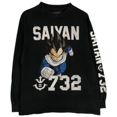 古着 DRAGONBALL Z ドラゴンボールZ ベジータ キャラクタープリントロングTシャツ ロンT メンズM相当/eaa598027