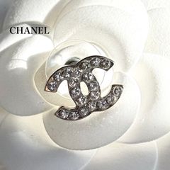 CHANEL シルバー ココマーク ラインストーン ピアス 片耳 - メルカリ