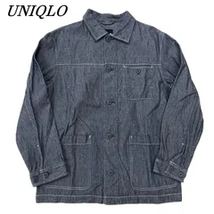 OLD UNIQLO ユニクロ 紺タグ 90s カバーオール デニムジャケット 古着 vintage M