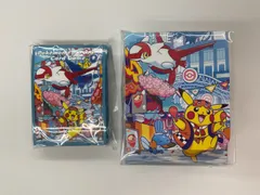 N090[06]Y4091(カード) ポケモンセンター フクオカ デッキシールド デッキケース セット 未使用に近い 12/24出品