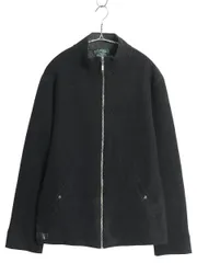 【お得なクーポン配布中!】 90s ローレン ラルフローレン フェルト ウール ジャケット レディース L 程 オールド ポロ フルジップ ブルゾン ジャンパー ハイネック 黒