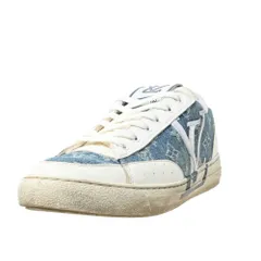 LOUIS VUITTON チャーリーライン デニム レザー切替 スニーカー