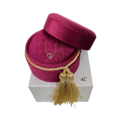 4℃ ヨンドシー ネックレス ハート ケース付き シルバー ピンクゴールド