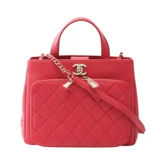 シャネル CHANEL ショルダーバッグ ビジネスアフィニティ マトラッセ A93750 レッド レザー マトラッセ ビジネス アフィニティ 2wayチェーントート レディースのサムネイル
