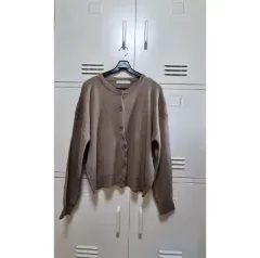 マンデーオフ ラウンドニットカーディガン - モカ Free!