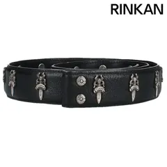 クロムハーツ  STRAP No5 DGGR/#5ダガーローデット レザーベルト メンズ 34 ※12/28～1/6 発送・問い合わせ遅延
