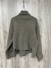 MURUA ムルーア デザインニットタートル ニット セーター sizeF/茶 ◆■ レディース