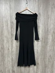 MERCURYDUO マーキュリーデュオ オフショルダーマーメイドニット ワンピース sizeS/黒 ◆■ レディース