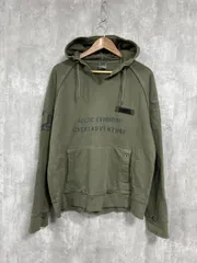 DIESEL ディーゼル ヴィンテージ加工 プルオーバー パーカー sizeM/カーキ ◆■◎レディース