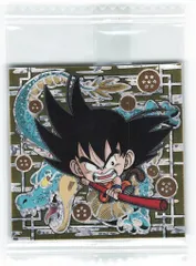 バンダイ 超戦士シールウエハースZ W16弾/不屈の超闘志/2537843 孫悟空&神龍(SEC) W16-27