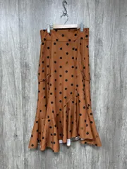 Diagram ダイアグラム ドット 水玉 マーメイド グレースコンチネンタル スカート sizeS 36/キャメル ◇■ レディース