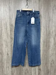 美品 classiCAL ELF クラシカルエルフ タグ付き ワイド ストレート デニムパンツ sizeXXL/青 ■■ レディース