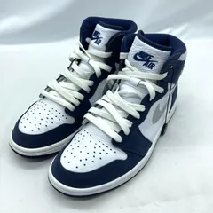 【中古】NIKE AIR JORDAN1 HIGH OG COJP White Midnight Navy 26cm DC1788-100 ナイキ エアジョーダン ホワイト ネイビー[19]