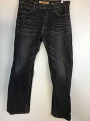 UNIQLO ストレートジーンズ メンズ 32インチ ブラック 4031202512180029