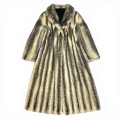 最終お値下げ◎サガミンク ロイヤル 金サガ 丸衿 フレア ファーコート 6L16 PARTINA パルティナ SAGA MINK ROYAL サガミンクロイヤル 金サガ