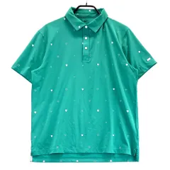 サイズ：L NIKE GOLF ナイキゴルフ  半袖ポロシャツ 総柄 グリーン系 [240101559477] ゴルフウェア メンズ ストスト