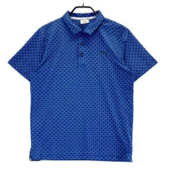 サイズ：M PUMA GOLF プーマゴルフ  半袖ポロシャツ 総柄 ブルー系 [240101561426] ゴルフウェア メンズ ストスト