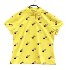 サイズ：44 VIVA HEART ビバハート ×セサミストリート 半袖ポロシャツ エルモ 総柄 イエロー系 [240101581007] ゴルフウェア レディース ストスト