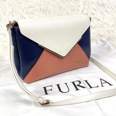 FURLA LIKE レザー ショルダーバッグ ポシェット アイボリー E55 