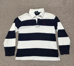 12-14 ポロラルフローレン ストライプ ラグビーシャツ