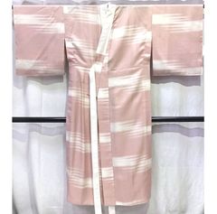 新品未使用 正絹単衣長羽織 裄72cm 羽織丈100cm 淡藤色 染め分け 