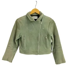 フレイアイディー FRAY I.D スウェード レザー ライダースジャケット レディース JPN：0 